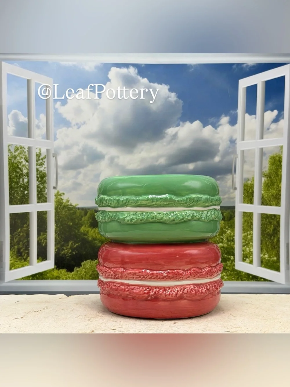Macaron Planter Ceramic Flower Pot Decorative Succulent Pot